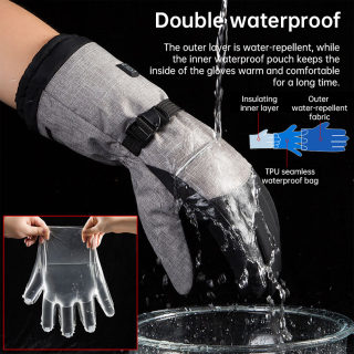 Waterproof Electric Heated Gloves for Skiing 4