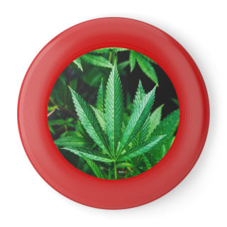 Cannabis leaf Wham-O frisbee 5