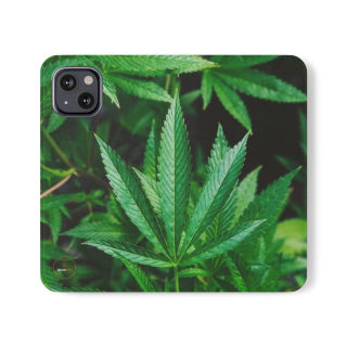Marijuana leaf flip case 4