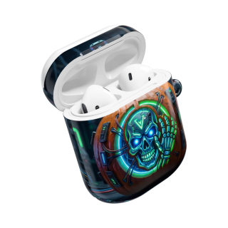 Neon Skull Pumpkin AirPod Case 18