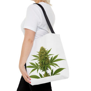Cannabis Bud Illustration Tote | Botanical Cannabis Plant Tote 47