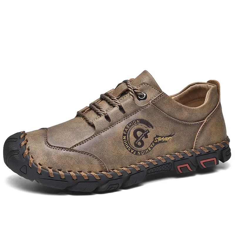 Classic Comfortable Men's Loafers | Split Leather Moccasins, Plus Size 6