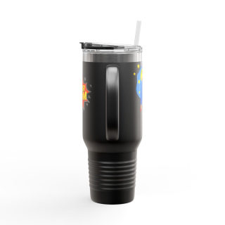 Super Mom comic burst insulated travel mug 19