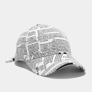 Retro Newspaper-Print Baseball Cap 6