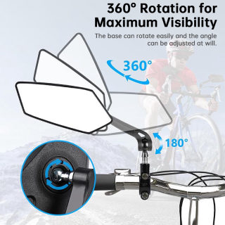 Adjustable Bike Handlebar Rear-View Mirror | 2-Pack 2