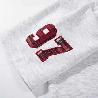 Emblem Embroidered Letter Short Sleeve T-Shirt 4