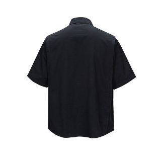 Collared Loose Short Sleeve Workwear Shirt 4
