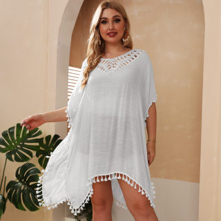 Plus Size Crocheted beach cover-up 3