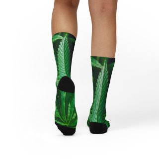 Cannabis leaf socks 21