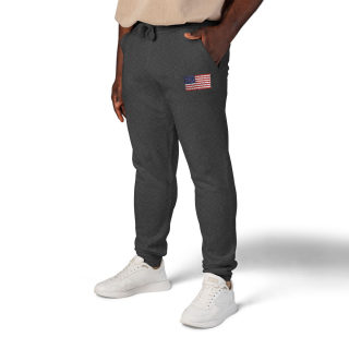 American flag embroidered sweatpants 62