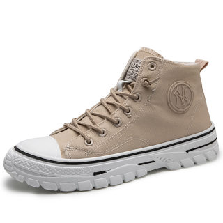 High Top Canvas Sneakers for Men | Korean Style Trendy Board Shoes 5