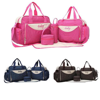 5-Piece Diaper Bag Set for Strollers 3