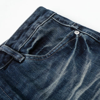 Washed Denim Pants, Slightly Flared 3