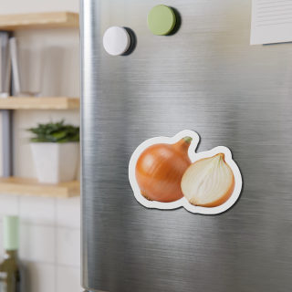 Onion Illustration Die-Cut Magnet 10