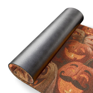 Jack-o'-Lantern Crowd Doormat | Halloween Pumpkin Porch Mat 3