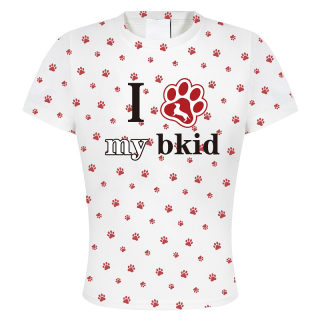 Women's Summer Crop T-Shirt | Letter Print Regular Shoulder