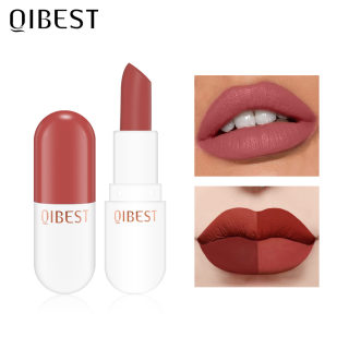 QIBEST Mini Capsule Lipstick, Velvet Matte Finish