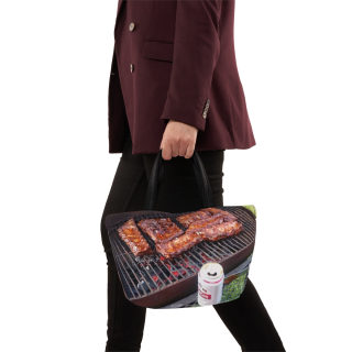 Grilled Ribs Lunch Bag | BBQ Pit Barbecue Design 12
