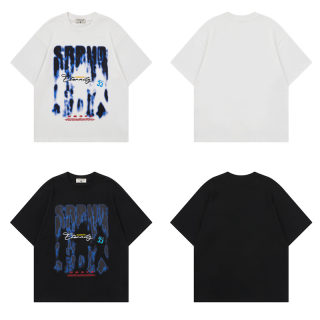 Graffiti Letter Print Short Sleeve T-Shirt 4