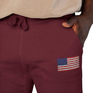 American flag embroidered sweatpants 79