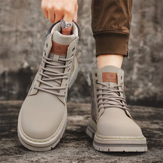 Men's High-Top Martin Boots | Autumn/Winter Retro Frosted Workwear Boots 4