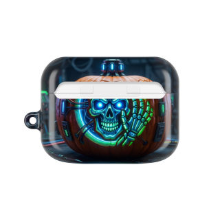 Neon Skull Pumpkin AirPod Case 11