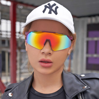 Colorful One-Piece Lens Sport Cycling Sunglasses 3