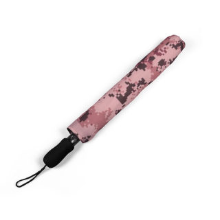 Pink Digital Camo Umbrella | Foldable Rain Umbrella 5