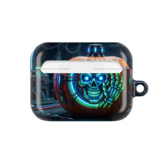 Neon Skull Pumpkin AirPod Case 7