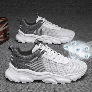 Men's Breathable Mesh Sneakers | Summer Running Leisure Height-Increasing 5