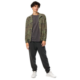 Unisex Track jacket,  digital green camo 9