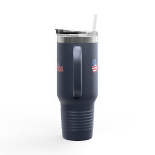 'Merica Peace Hand travel mug, 40oz insulated tumbler 24