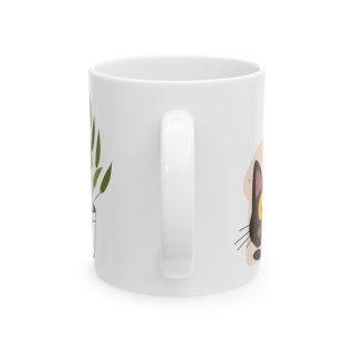 Cute Cats Holding Coffee Ceramic Mug 2