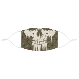 Dripping Skull Camouflage Face Mask 2