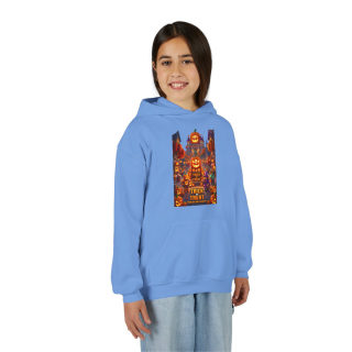 Spooky Pumpkin Patch Trick or Treat Kids Hoodie 43