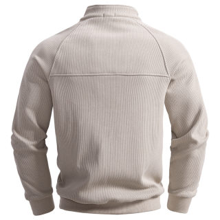Men's Half-Zip Stand-Up Collar Hoodie 2