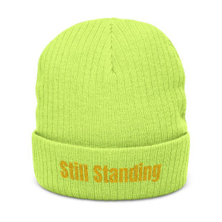 Still Standing Ribbed Beanie | Embroidered Cuff 5