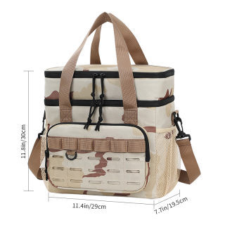 Outdoor Double-Layer Camouflage Cooler Bag | Large Capacity Shoulder Tote 6