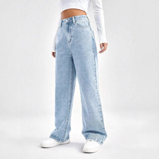 Women's Denim Wide-Leg Pants | Casual Fashion 2