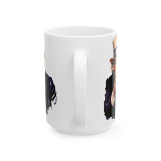 Steampunk Fox Portrait Mug | Ceramic Coffee Cup 4