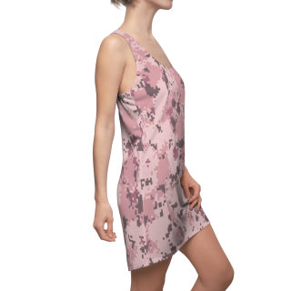 Pink Digital Camo Racerback Dress | All-Over Print 6