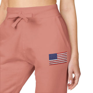 American flag embroidered sweatpants 50