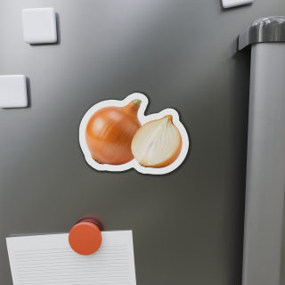 Onion Illustration Die-Cut Magnet 5