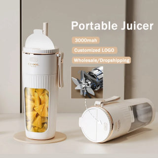 Portable Wireless Juicer with Straw, 340ml