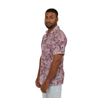 Pink Digital Camouflage Hawaiian Shirt | Camp Shirt, All-Over Print 5