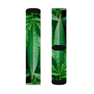 Cannabis leaf socks 7