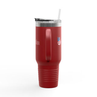 'Merica Peace Hand travel mug, 40oz insulated tumbler 19