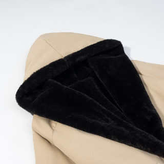 Women's Classic Long Faux Fur Hooded Cotton Coat 2