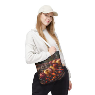 Grilled Vegetable Kabob Tote Bag | BBQ Skewers, Summer Cookout Market Tote 67