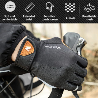 WEST BIKING Windproof Touchscreen Sports Gloves, Unisex